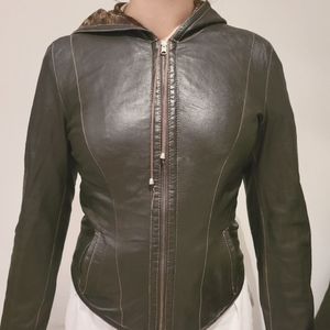 2 in 1 - Leather jacket 2 sides, reversible